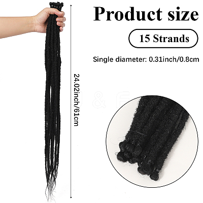 Polyester Wigs AJEW-WH20070-034B-1