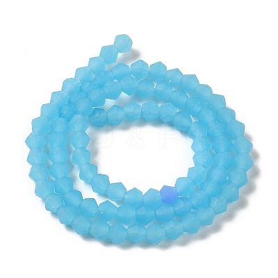 Imitation Jade Frosted Glass Bead Strands X1-GLAA-F029-JM4mm-B03-1