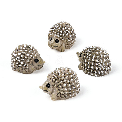 Synthetic Resin Hedgehog Miniature Ornaments AJEW-WH0606-67B-1