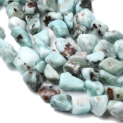 Natural Larimar Beads Strands G-P601-A20-02-1