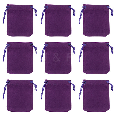 20Pcs Rectangle Velvet Drawstring Pouches TP-TA0001-04A-1