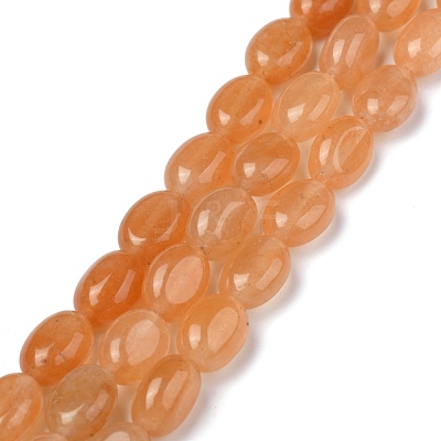 Natural Red Aventurine Bead Strands G-Z006-A11-1