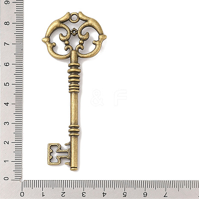 Skeleton Key Tibetan Style Alloy Big Pendants X-TIBEP-S293-033AB-LF-1