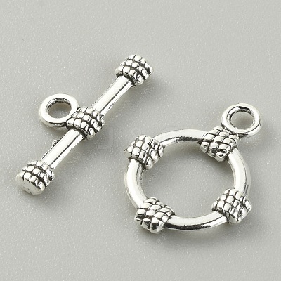 Tibetan Style Alloy Toggle Clasps LS-FIND-CJC0017-21D-AS-1