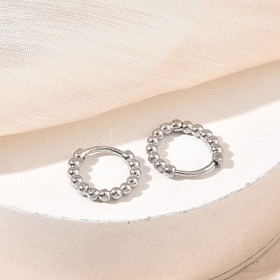 304 Stainless Steel Hoop Earrings SA-CBA46AF-25P-1