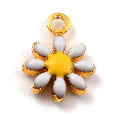 Brass Enamel Charms KK-K260-03G-RS-1