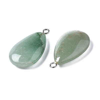 Natural Green Aventurine Pendants G-S356-14C-1