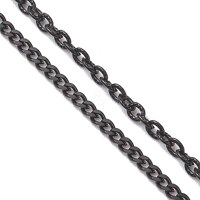 304 Stainless Steel Cable Chain & Curb Chain Slider Necklace Making AJEW-JB01534-1