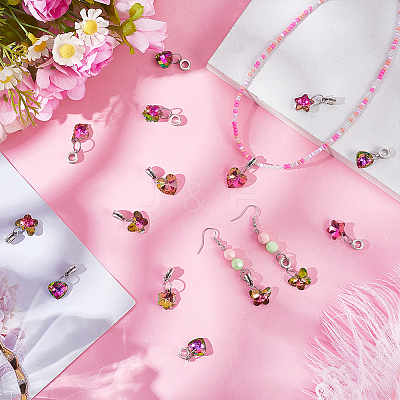 30Pcs 6 Styles Electroplate Glass European Dangle Charms HJEW-PH02219-1