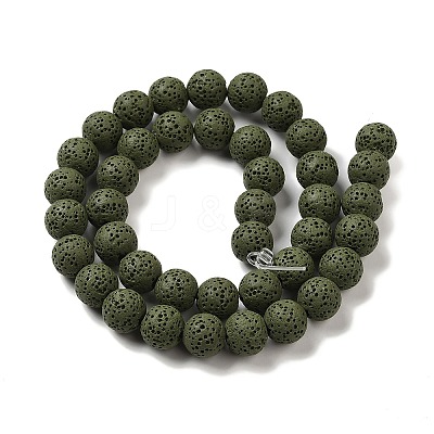 Natural Lava Rock Bead Strands G-L435-03-8mm-20-1