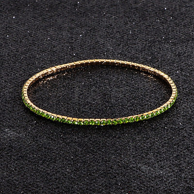 Alloy Rhinestone Cup Chain Bracelets for Women WG1E62A-12-1