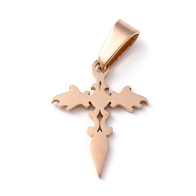 304 Stainless Steel Pendants STAS-Z018-01RG-1