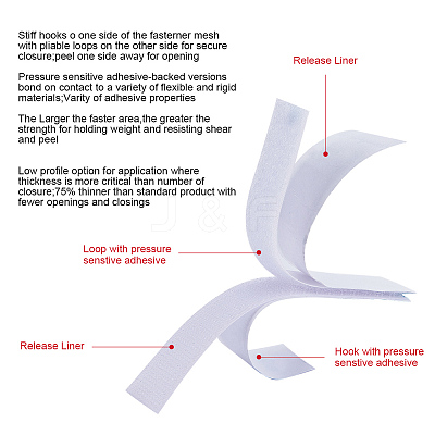 Nylon Magic Tapes DIY-BC0001-05B-1