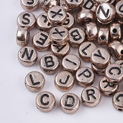 Plating Acrylic Beads PACR-T010-002RG-1