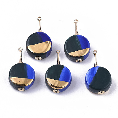 Tri-color Handmade Porcelain Pendants PORC-S501-015A-1