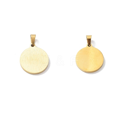 PVD Vacuum Plating 304 Stainless Steel with White Shell Pendants STAS-G268-01P-G-1