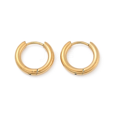 202 Stainless Steel Huggie Hoop Earrings X-EJEW-F111A-14mm-G01-1