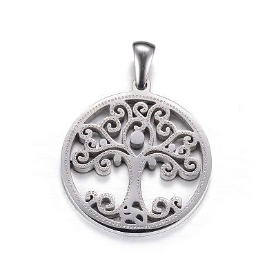 Non-Tarnish 304 Stainless Steel Pendants STAS-P063-07P-1