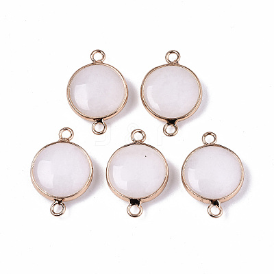 Natural White Jade Links Connectors G-N326-85K-1