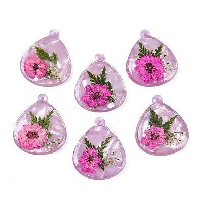 Epoxy Resin Pendants RESI-S09-01H-RS-1