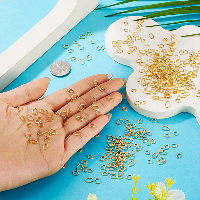 400Pcs 4 Styles 304 Stainless Steel Jump Rings STAS-TA0005-82-1