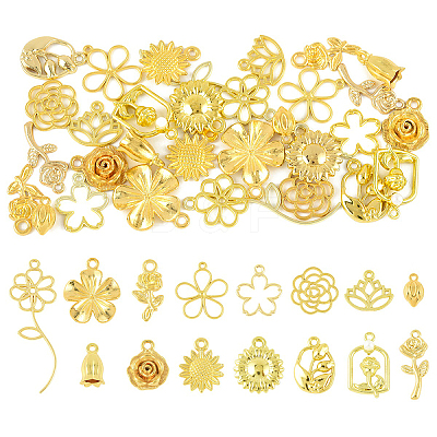 30Pcs 15 Styles Alloy Pendants FIND-YW0009-85-1