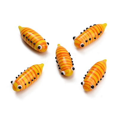 Handmade Lampwork Worm Figurines LA-CBA77D3-01E-1