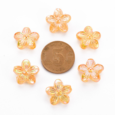 Transparent Acrylic Beads TACR-S154-45C-919-1