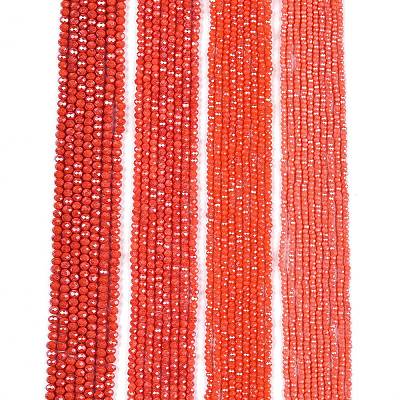 Electroplate Glass Beads Strands EGLA-A044-P4mm-A21-1