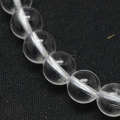 Grade A Natural Quartz Crystal Beads Strands G-N0007-4mm-01-1
