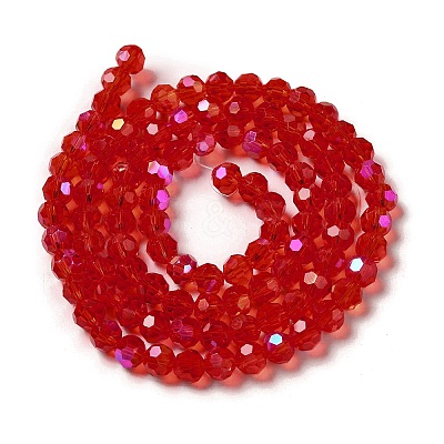 Electroplate Transparent Glass Beads Strands EGLA-A035-T6mm-L01-1