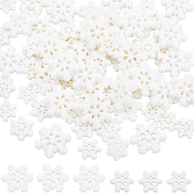 80Pcs 4 Styles Christmas Theme Resin Cabochons RESI-SC0003-42-1