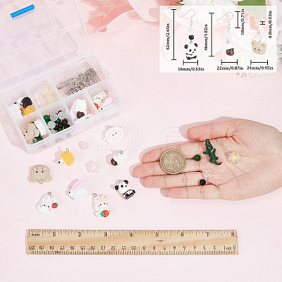 DIY Animal Dangle Earring Making Kit DIY-SC0021-54-1