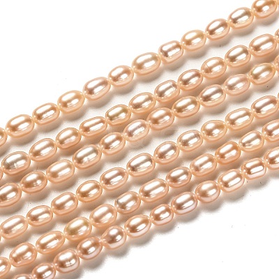 Natural Cultured Freshwater Pearl Beads Strands PEAR-L033-63B-1