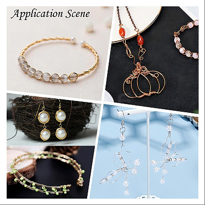 Round Copper Jewelry Wire X-CWIR-Q006-0.4mm-G-1