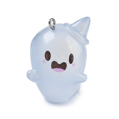 Halloween Transparent Resin Pendants LS-RESI-K047-01B-1