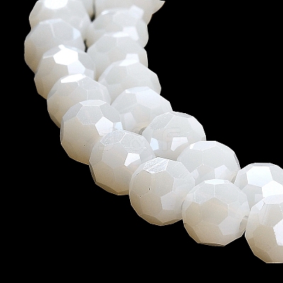 Electroplate Opaque Glass Beads Strands EGLA-A035-P6mm-A01-1