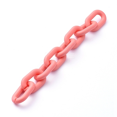 Handmade Acrylic Cable Chains AJEW-JB00630-01-1