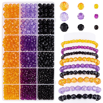 1590Pcs Transparent Acrylic Beads TACR-PH0001-90B-1
