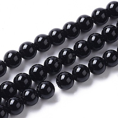 Natural Onyx Beads Strands G-I261-B02-4mm-1