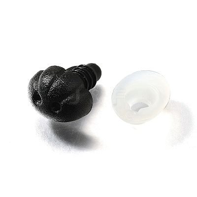 50Pcs Plastic Craft Safety Screw Dog Noses DOLL-GF0001-05-1