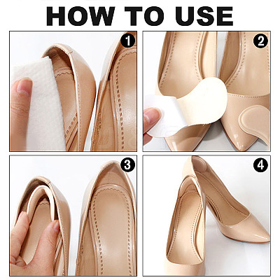 12 Style Foam Heel Grips AJEW-PH0004-46-1