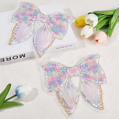 Polyester & Resin Thread Sew On Patches PATC-WH20007-08-1