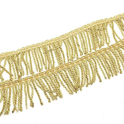 Polyester Latin Fringe Lace LS-OCOR-WH0065-18-1