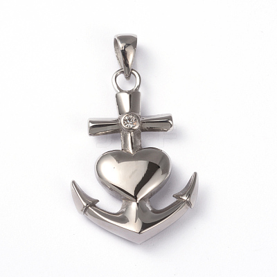316 Stainless Steel Pendants X-STAS-K086-16P-1