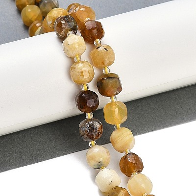 Natural Yellow Opal Beads Strands G-B125-O06-01-1