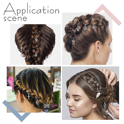 33Pcs Ocean Theme DIY Hair Accessories PALLOY-PH01468-1