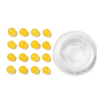 100Pcs Natural White Jade Beads DIY-SZ0004-58M-1