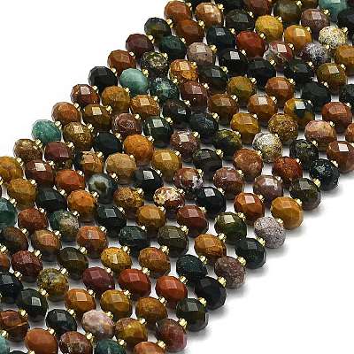 Natural Ocean Jasper Beads Strands G-P573-A24-01-1