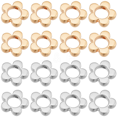 200Pcs 2 Colors CCB Plastic Bead Frame CCB-SC0001-24-1